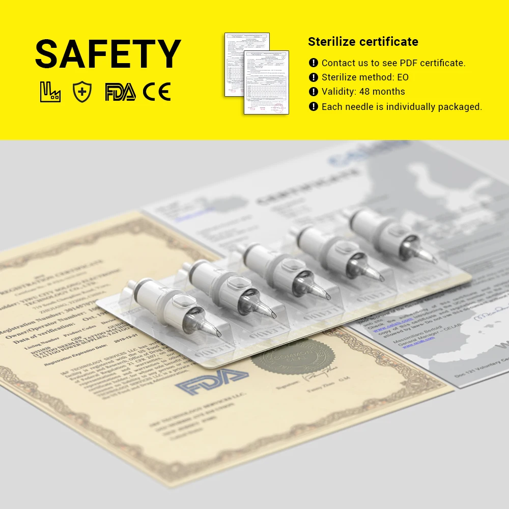 Solong Quelle Cartridge Needle Tattoo Soft Membrane Cartridge Needles