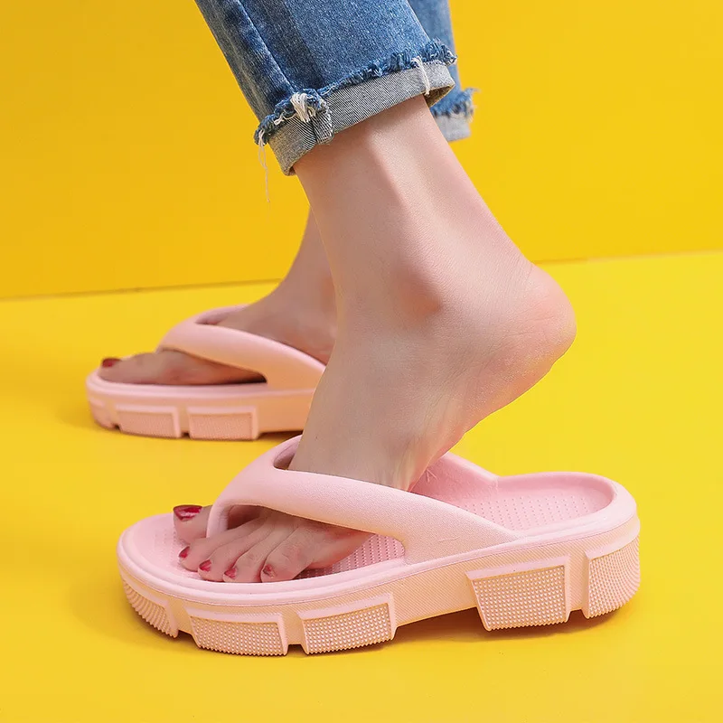 Eva Chunky Platform Flip Flops Multi 