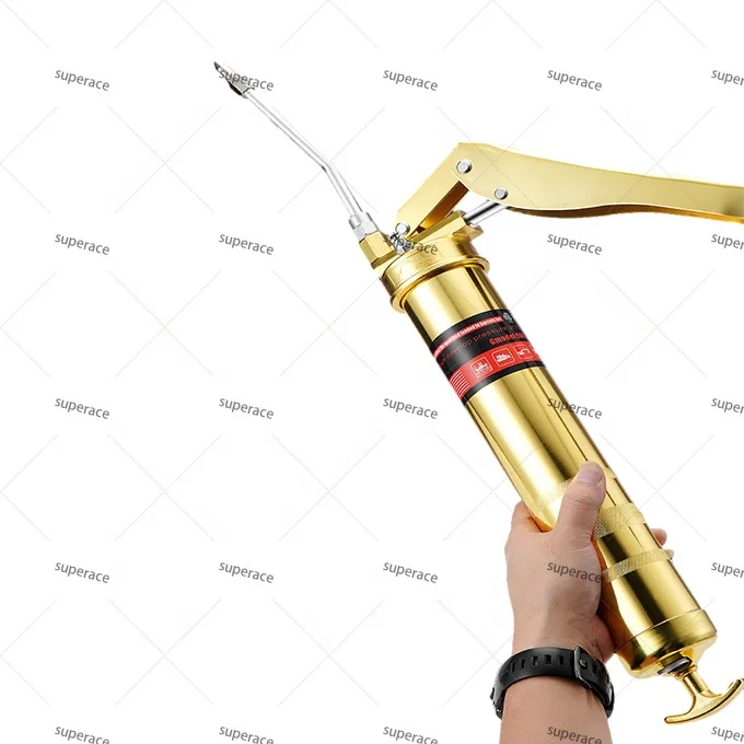 400cc 600cc Grease Gun Manual Pistol Grip Zinc Alloy Repair Tools