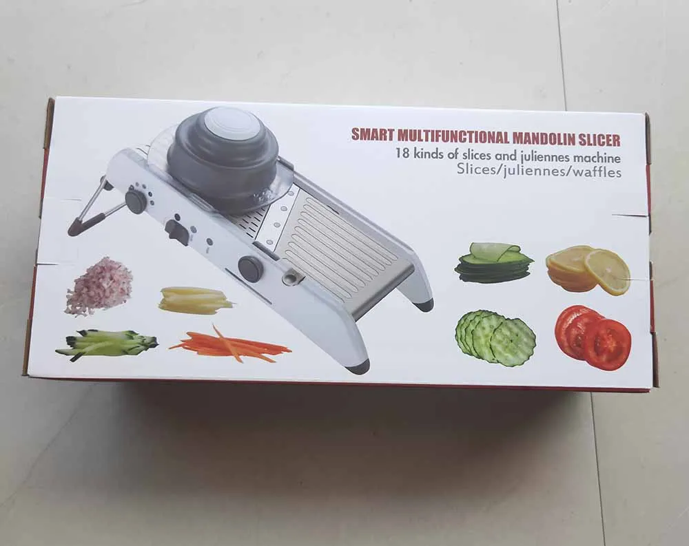 18 Types Manual Vegetable Cutter Potato Slicer Chopper Dicer Adjustable Mandoline Slicer Professional Safe Vegetable Slicer