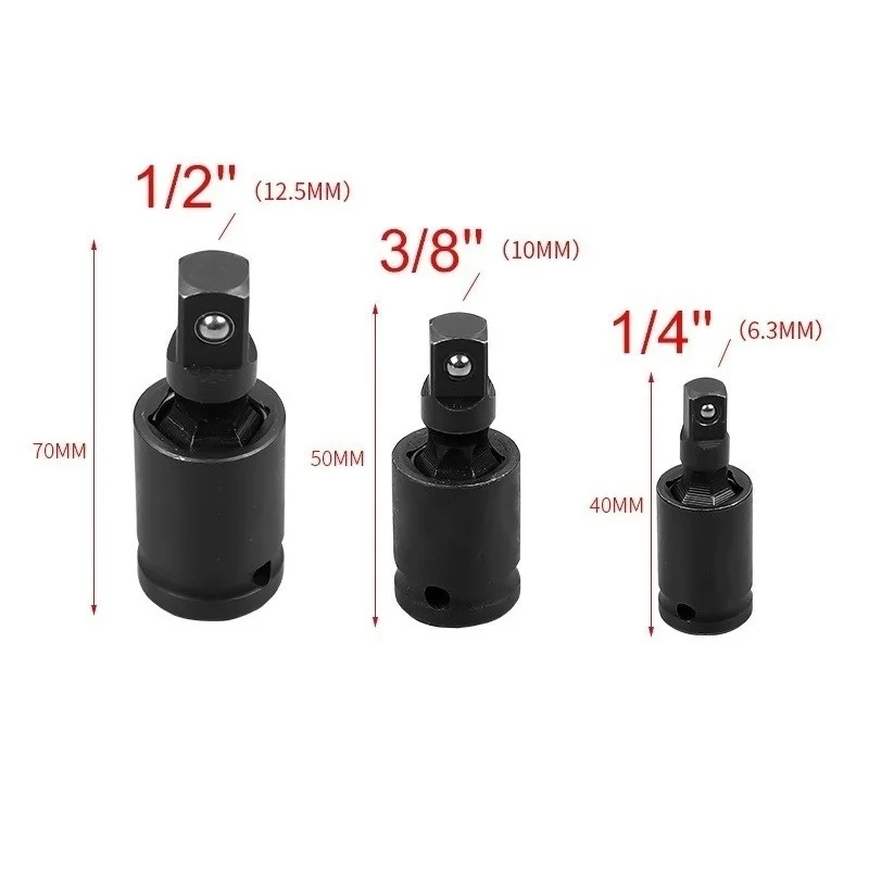 360 Degree Swivel Knuckle Joint Air Impact Wobble Socket Adapter Hand ...