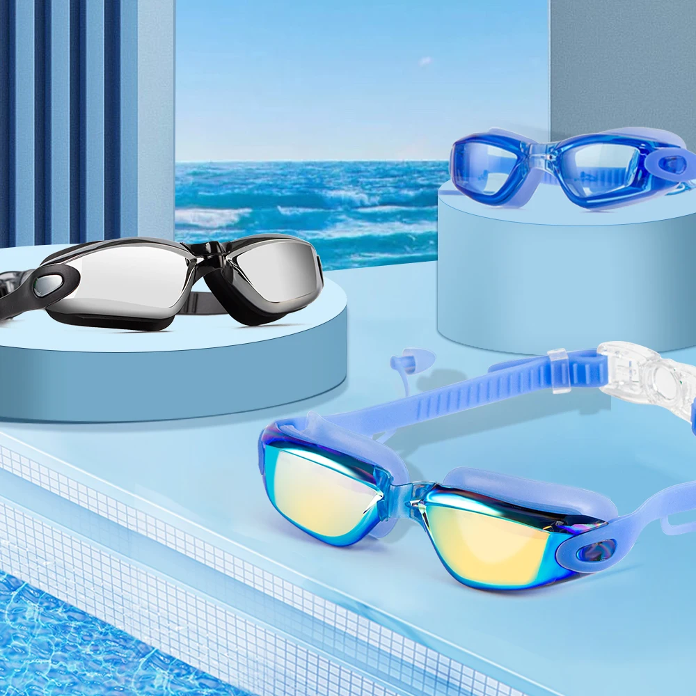 DEMALE Swim Goggles Anti-Fog, No Leaking, Customize - Main Image