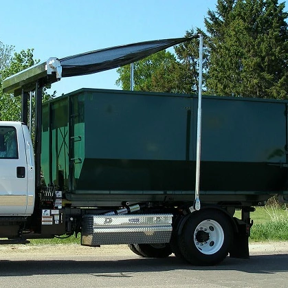 AUTOMATIC DUMPSTER ROLL-OFF TARP SYSTEM