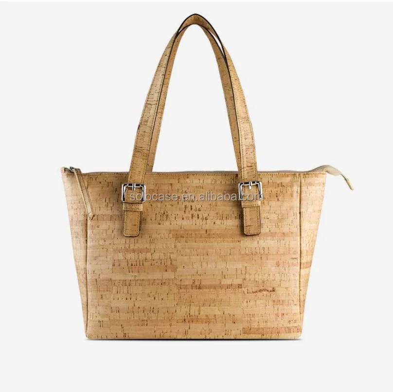 Cork Leather Satchel Handbag 