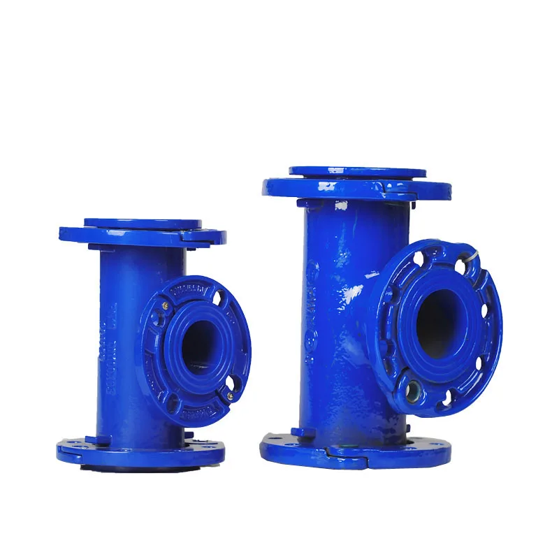 Custom Flanged Pipe Fittings Cast Ductile Iron All Flange Tee Bends ...