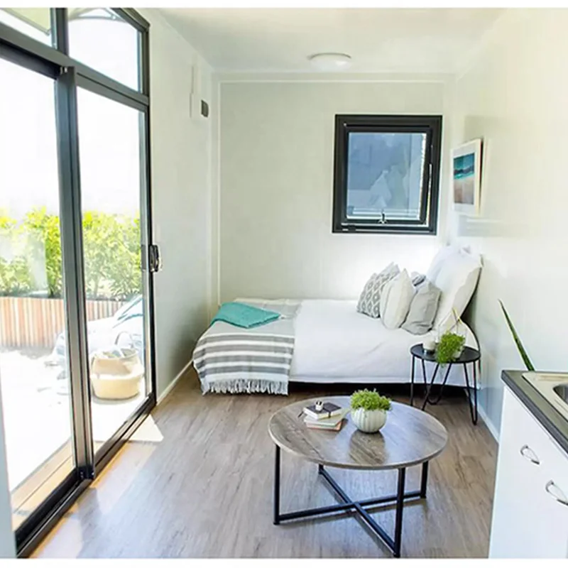 Biệt thự 30ft màu gỗ có kính, khung thép, tiền chế, lắp ráp được, phòng khách, container tháo rời, nhà gia đình, nhà ở, văn phòng