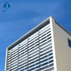 Louvered Panel ACEPLATE Building Facade Decorative Material Metal Ceiling Aluminium Roof Louver Panel