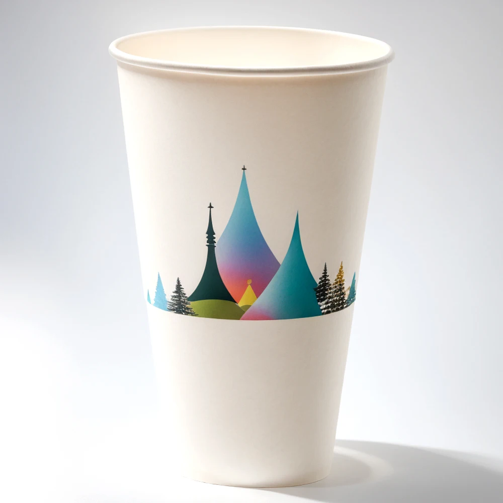 Custom logo disposable eco friendly single wall biodegradable hot drink takeaway paper coffee cups with lids