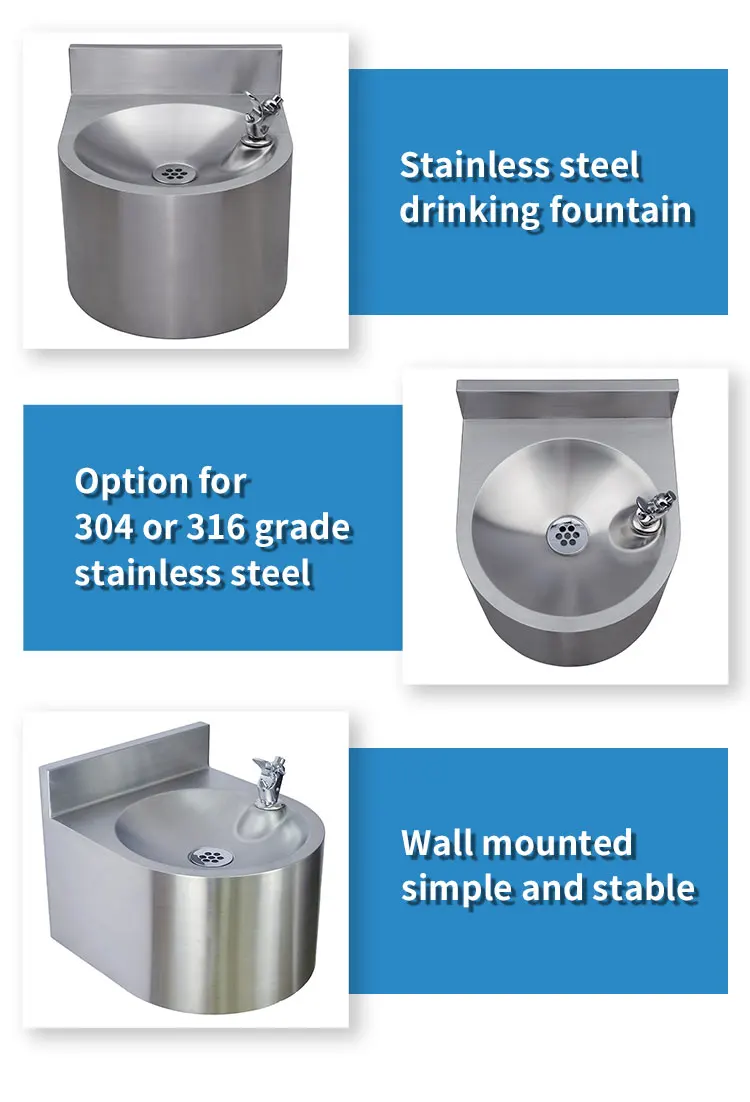 304 Stainless Steel Wall Mounted Drinking Water Fountain Buy Drinking
