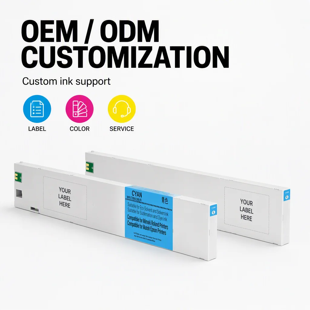 product-1-1 Ocbestjet 500ML S-PG2 Compatible Ink Cartridge with Chip DTF INK for Roland TY-300 TY-300i BY2-20 Printer