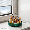 Assiette ronde vert foncé, 22*22*6,5 (mini)