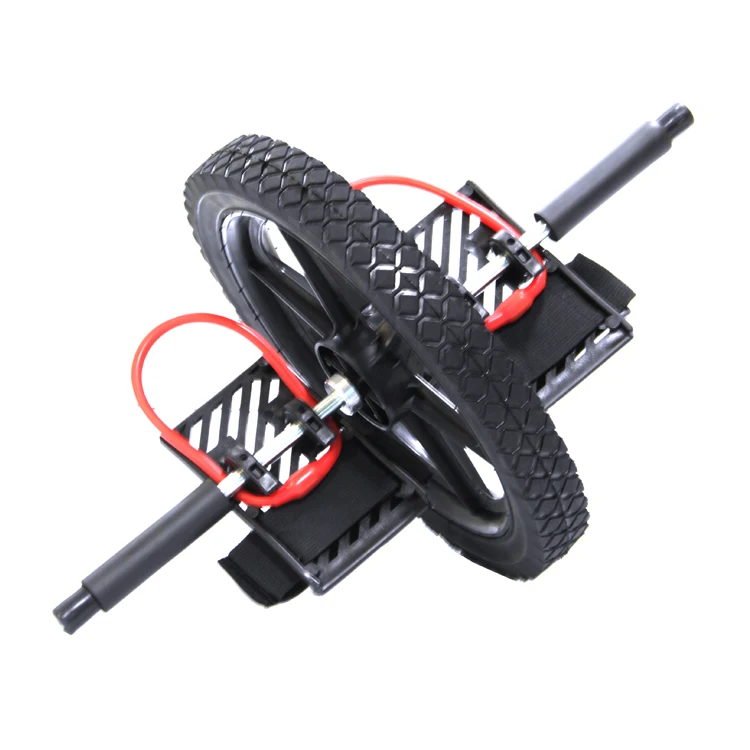 High Quality Multifunction AB Wheel Exercise Fitness Gear with Pedal Wheels  Made of Durable Rubber Steel PVC and PP Materials