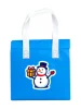 Muñeco de nieve azul claro