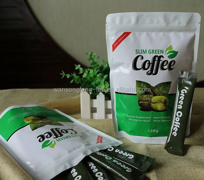 Winstown Factory Manufacturer Slim Green Coffee Bags Diet Detox Coffee  Natural Slimming L-Carnitine Instant Black Coffee