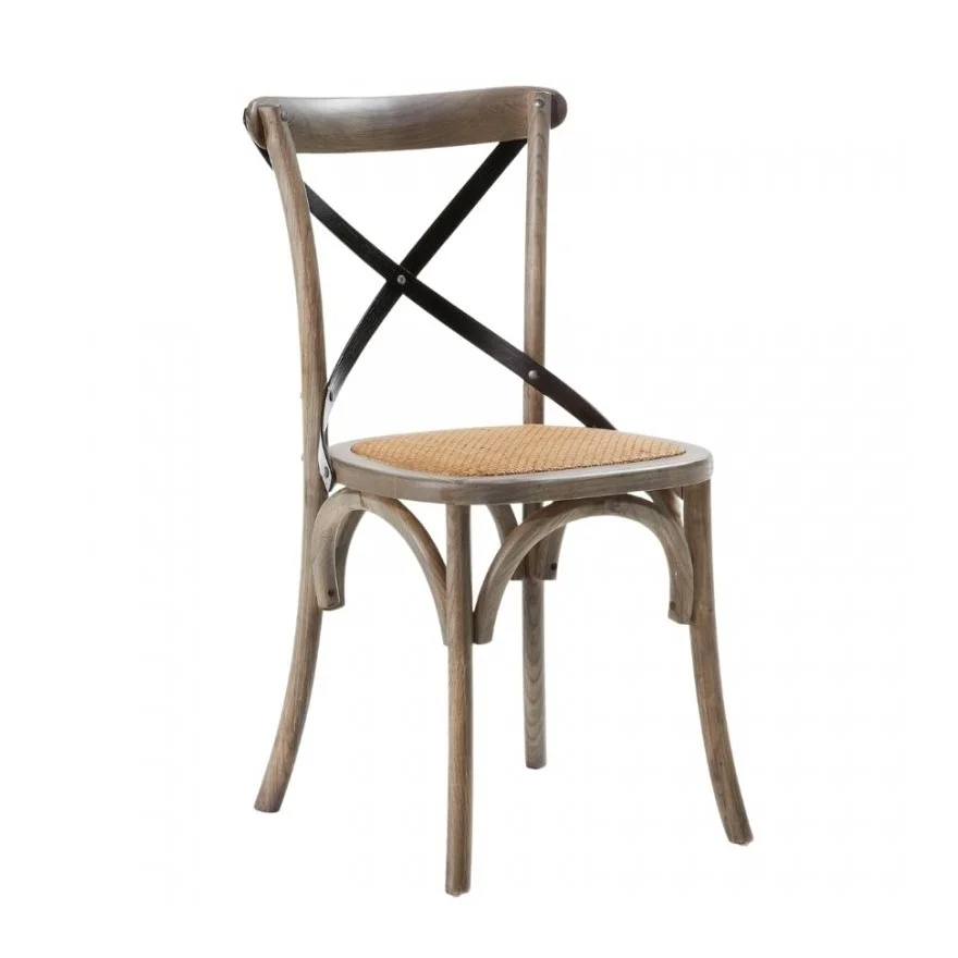 2022 Wholesale Stack Stackable Beech Oak Crossback Chair Cross Back Chair Vineyard Dining Wood X Wedding Home Furniture Modern