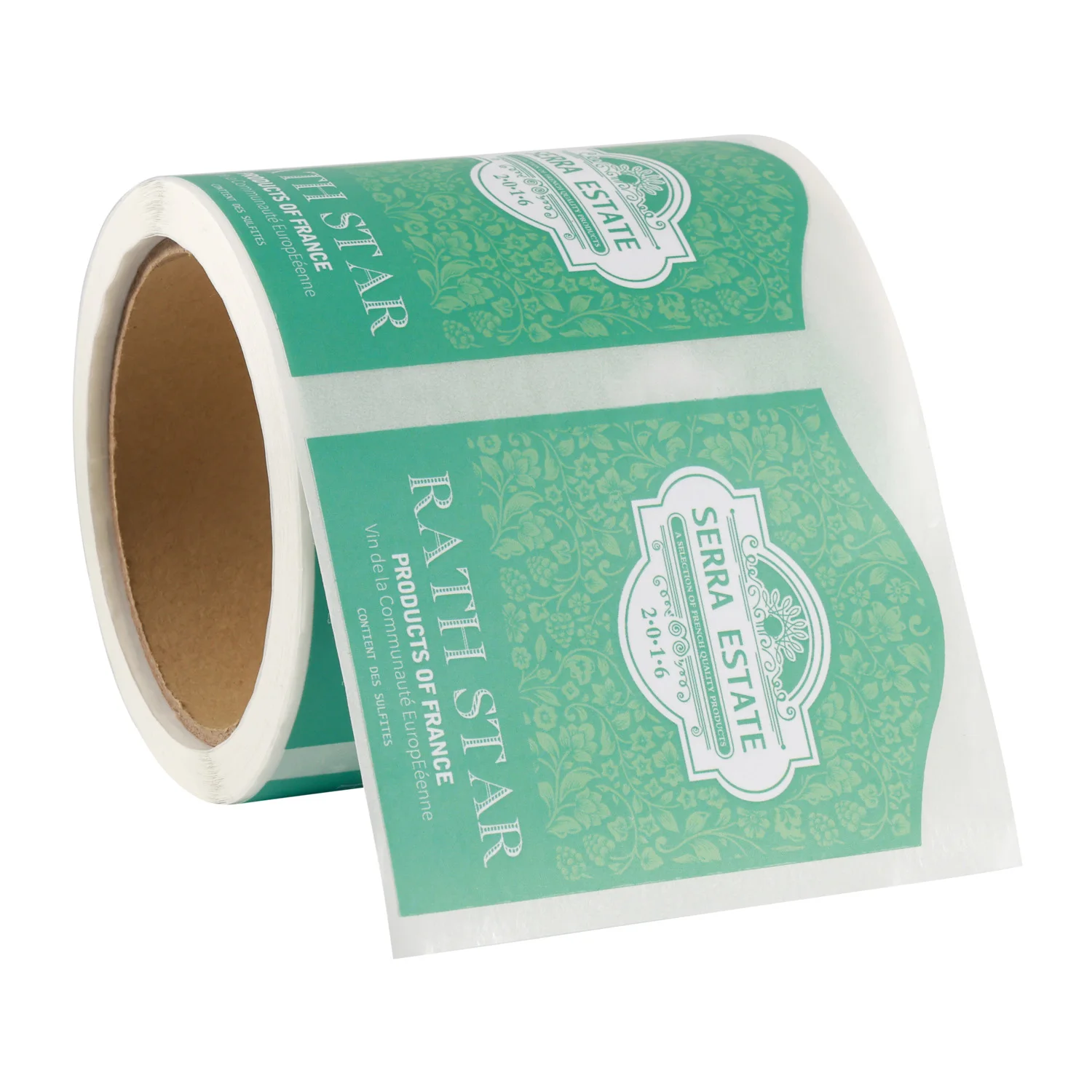 Custom Self Adhesive Packaging Roll Labels Vinyl Canned Frozen Food Label Stickers