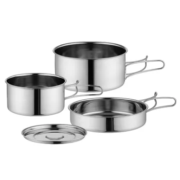 Docooler ® Aluminum Oxide Outdoor Camping Pot Set Hiking Backpacking Cookout Pic