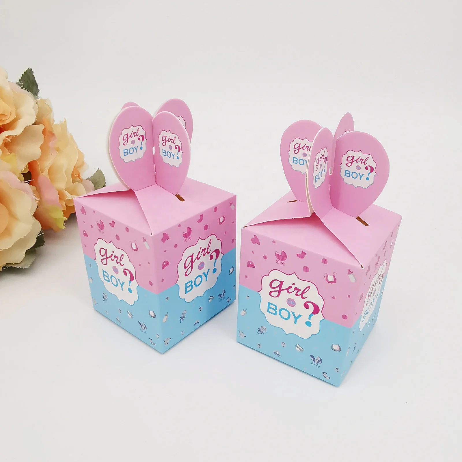 50 Boîtes Cadeaux Communion 5x5x5 Cm - Avec Corde Jute Et Ruban | Baptême, Confirmation, Baby Shower