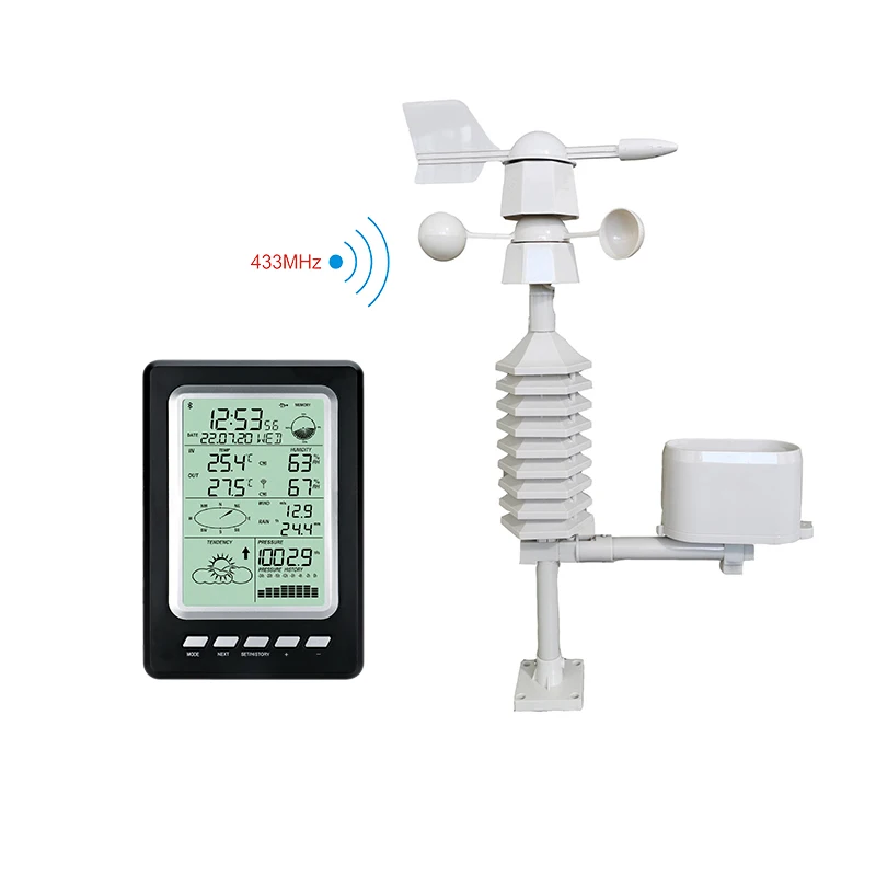 wireless 433mhz weather station with outdoor