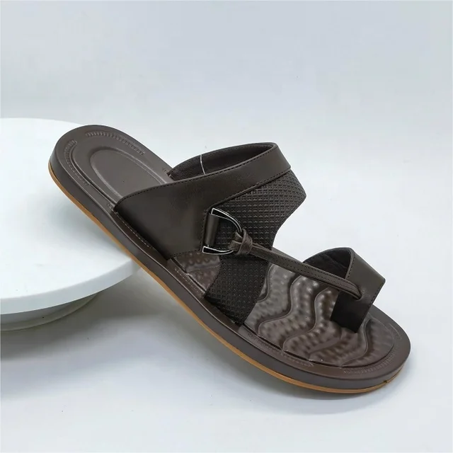 2024 Casual Custom High-quality Men's Arabian Sandals Summer Fashion Breathable Comfortable Leather Flip-flops For Men