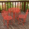 One table and four chairs (plum blossom orange)