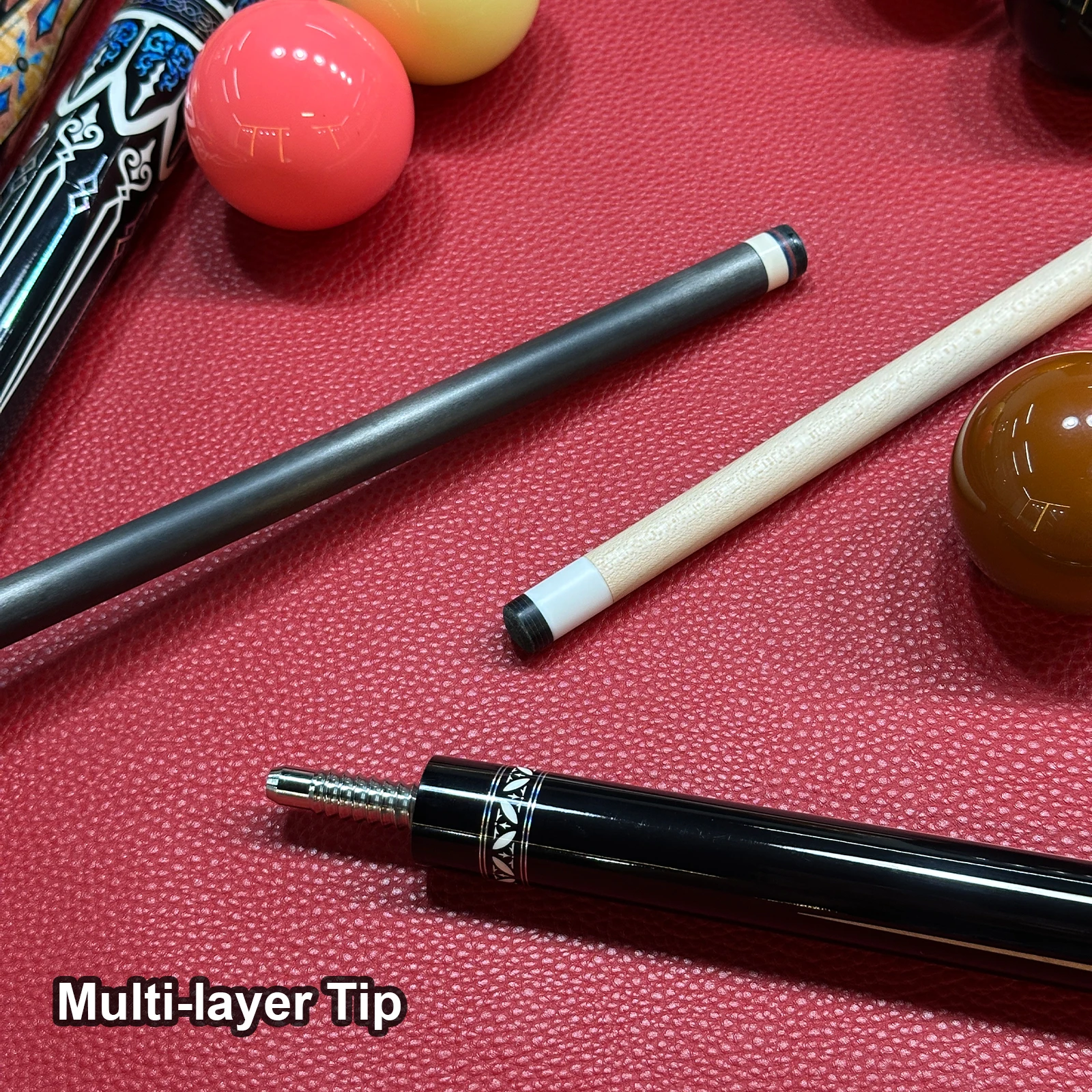 YFEN 18-20oz 3/8-9 YF-M1-4 Radial Pin Joint Phenolic Pool Cue