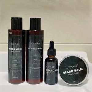Customized Private Label Beard Oil Leave in Conditioner Beard Shampoo Growth Oil for Men Beard Low MOQ