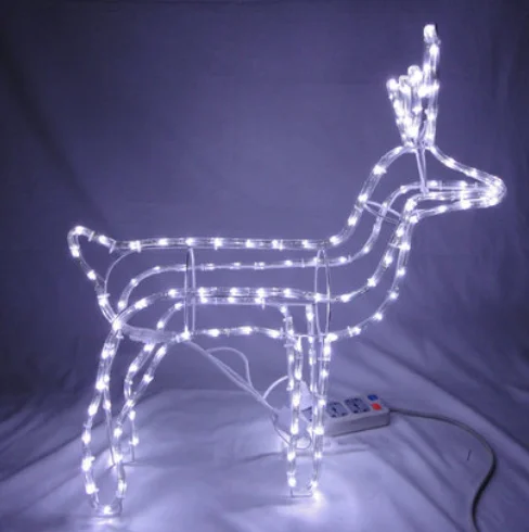 3d rope light reindeer