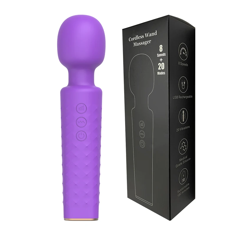 trendy multi-purpose body-safe silicone 20 frequency