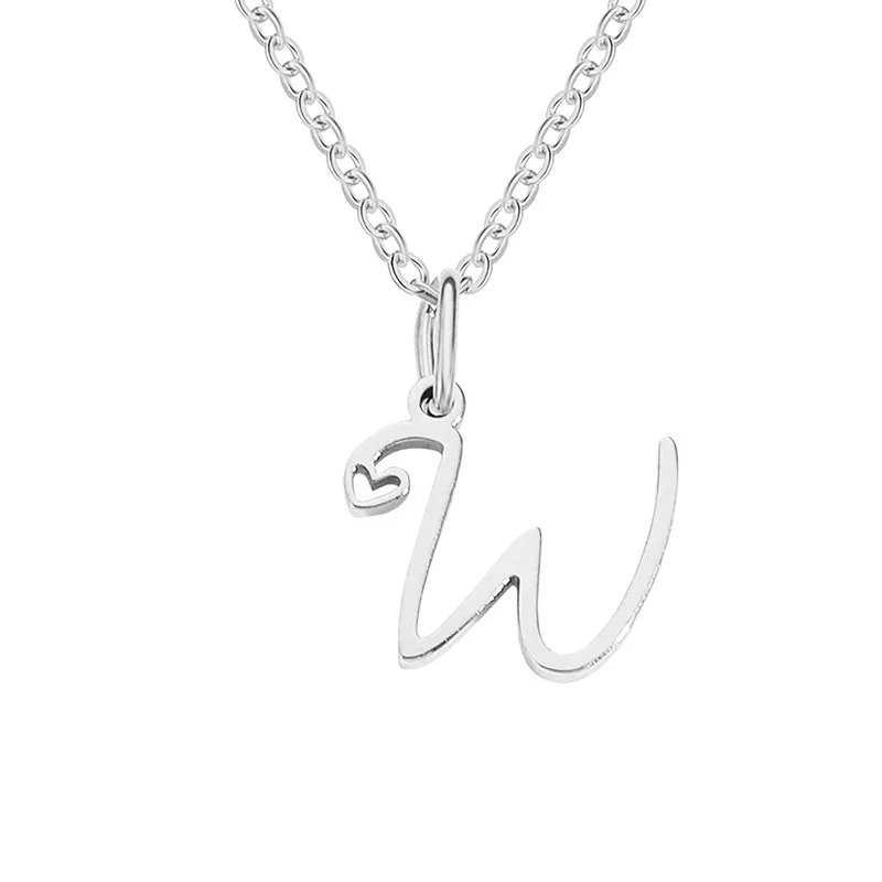 Heart Initial Necklace