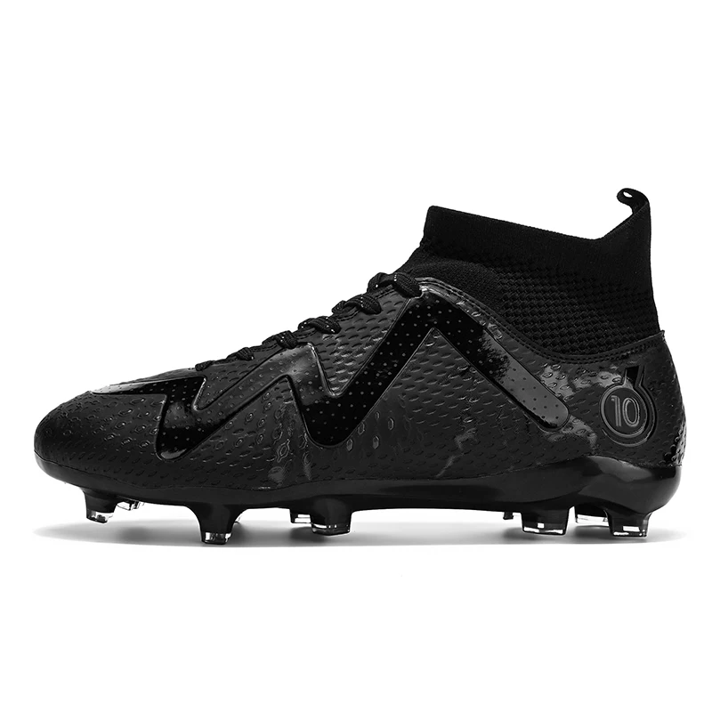 Factory Price Soccer Field Boot Waterproof Breathable Football Shoes  High Ankle Men's C aperçu 8
