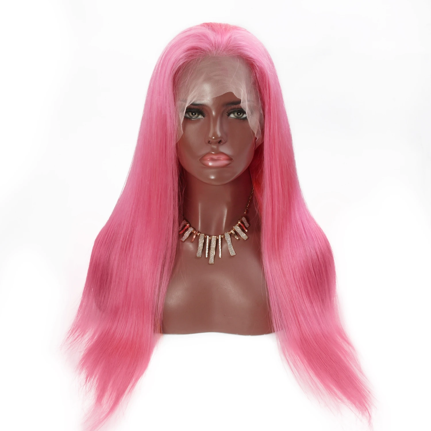 pink wig transparent