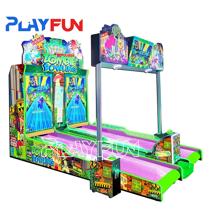 ボウリング　レイアウト用品(中古) PlayfunDeluxビッグサイズゾンビキディボウリングゲーム機
