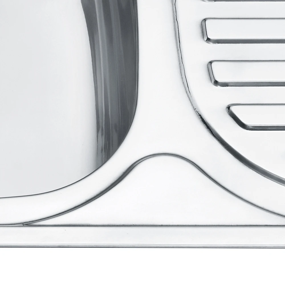 Nice Design Kitchen Above Counter Deep Drawn Press Big Single Bowl Sinks Stainless Steel Kitchen Sink