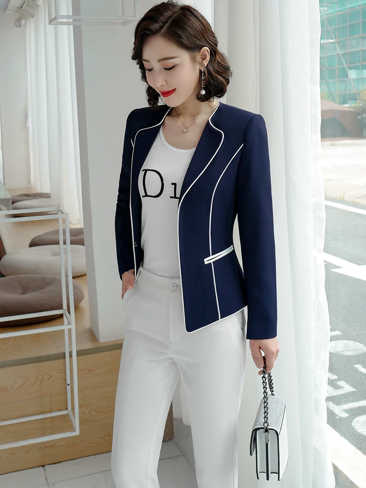 China Factory Wholesale Women's Elegant Office Lady Coat Outwear Single ...