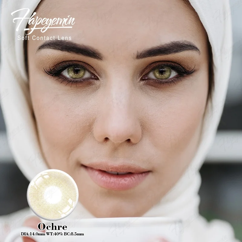 Лидер продаж от производителя Haipurecon, стильные одноразовые мягкие контактные линзы Hapeyemin