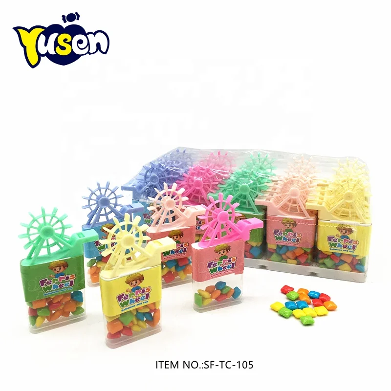 Оптовая продажа ветряная мельница нового типа игрушка конфеты персонализированные красочные Мультяшные мини-свистки колесо обозрения для