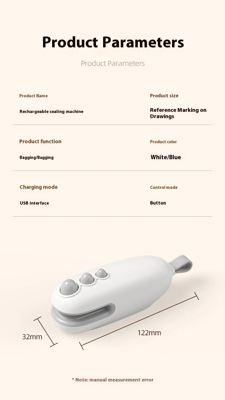 迷你家用食品真空封口机便携式手持式零食封口器新鲜塑料袋小怪物厨房