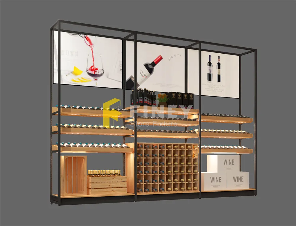 Shelf Commercial Wine Racks Wall Mounted Customized Wine Racks