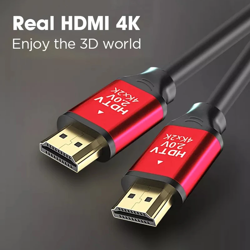 24k Gold Plated Hdmi Cable V2.0 V20 1.5m 3m 5m 10m 15m 20m Ultra 18gbps 4k 30hz 60hz Hdmi Cable