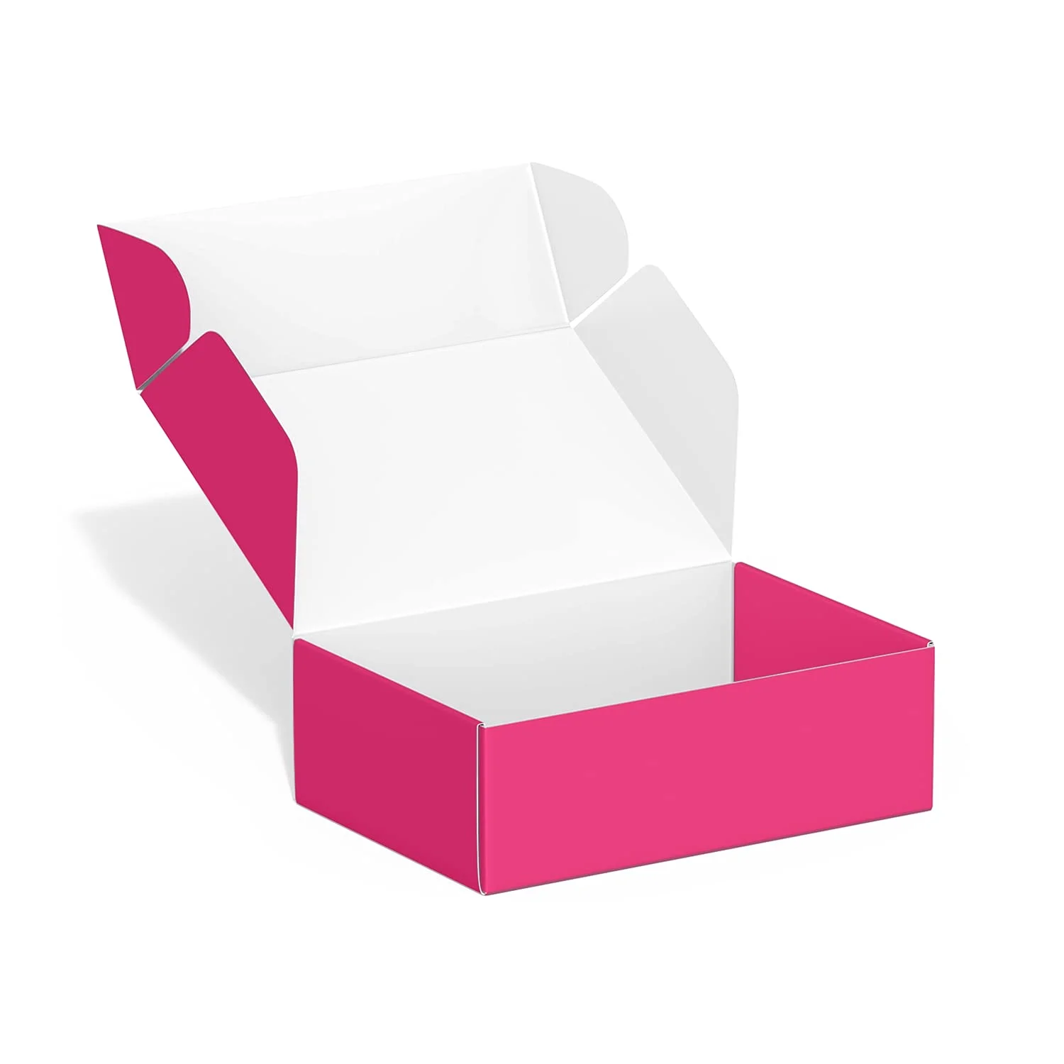 Corrugated Gift Packaging Box Paper Custom Mailer Craft Paper Box Pink Shipping Boxes For Small