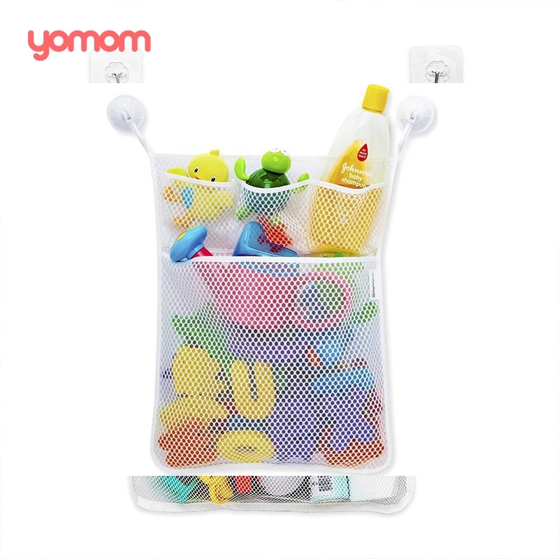 New Trend Bath Toy Organizer Multi Function Baby Bath Mesh Bag Mesh