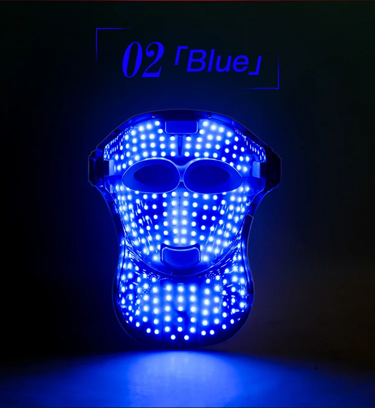 Newest led light therapy facial mask acne treatment and anti-wrinkle led light mask