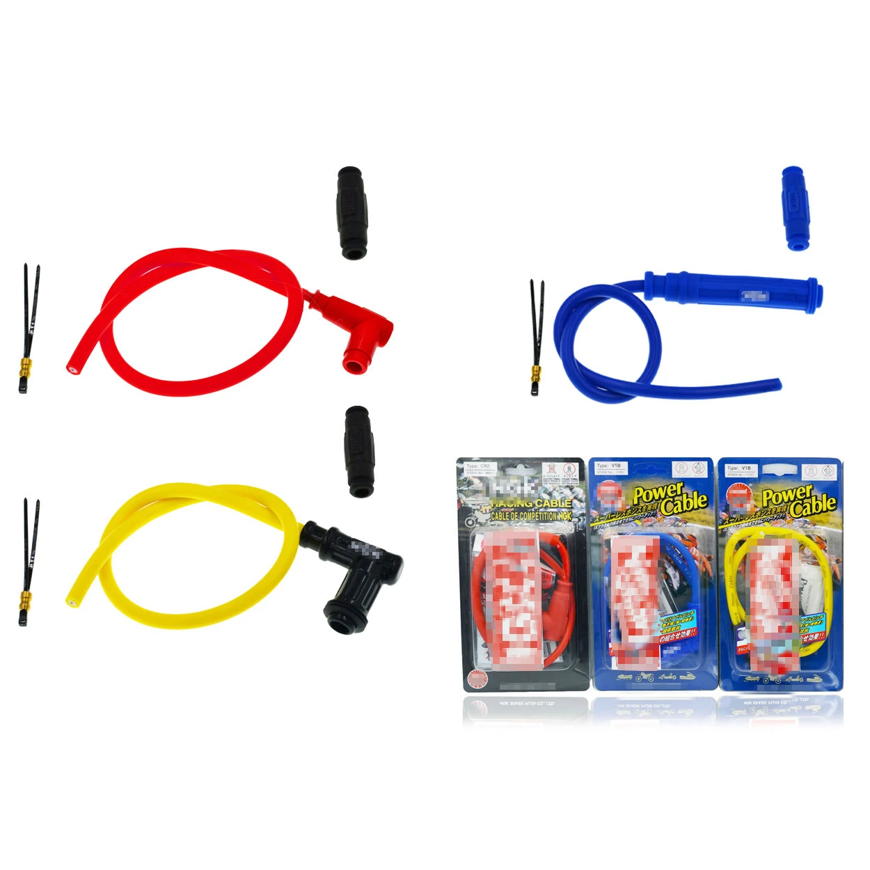 Универсальный мотоцикл для катушки зажигания Свеча Иридиевый силовой кабель кроссовых велосипедов карт квадроциклов скутеров мопедов Yamaha