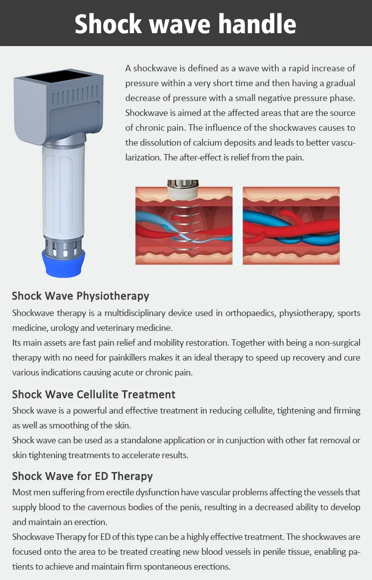 Professional Therapy Pain Relief Shockwave 448k Therapy Machine Physical Therapy Focused Shockwave Equipment