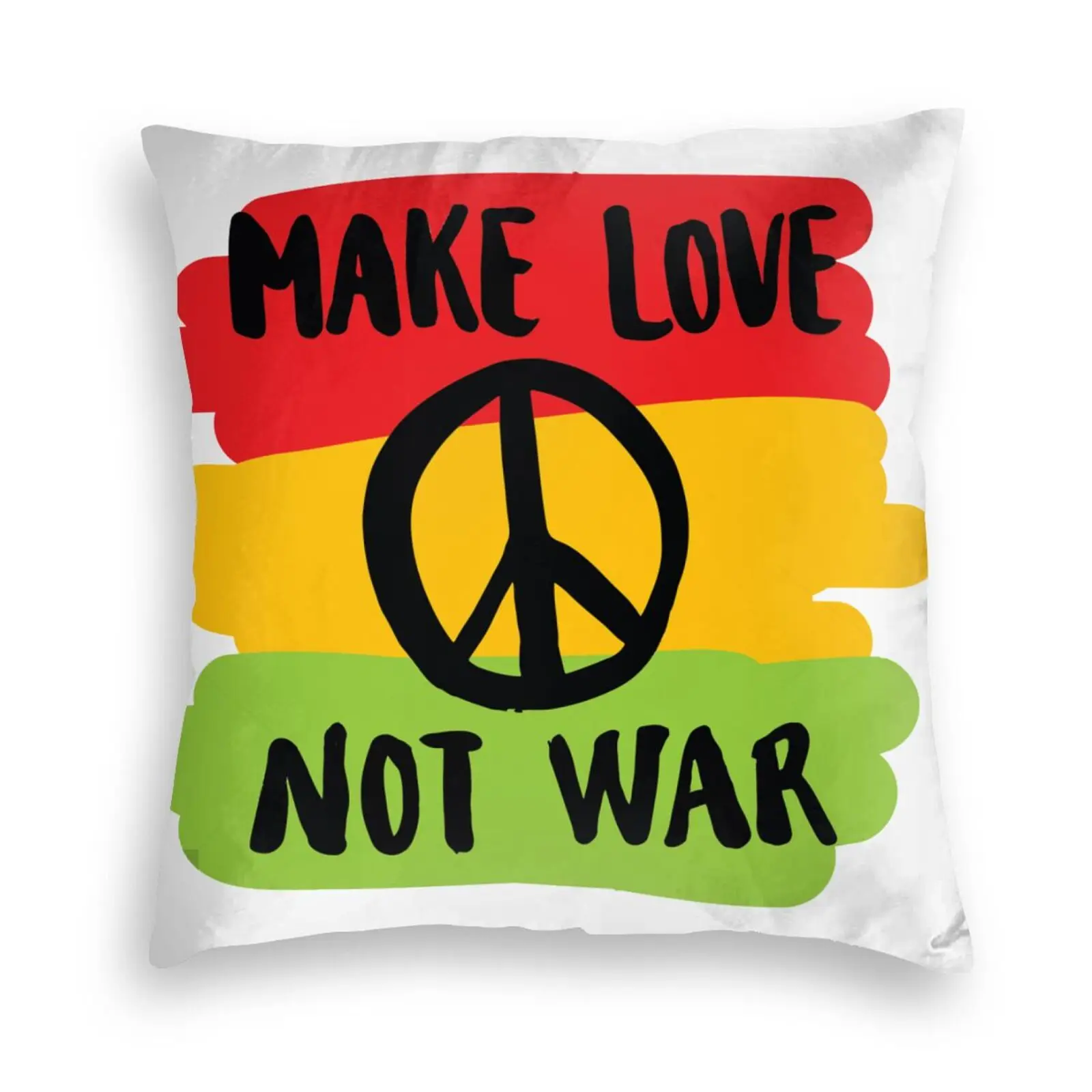 make love not war throw pillows covers cases velvet pillowcase