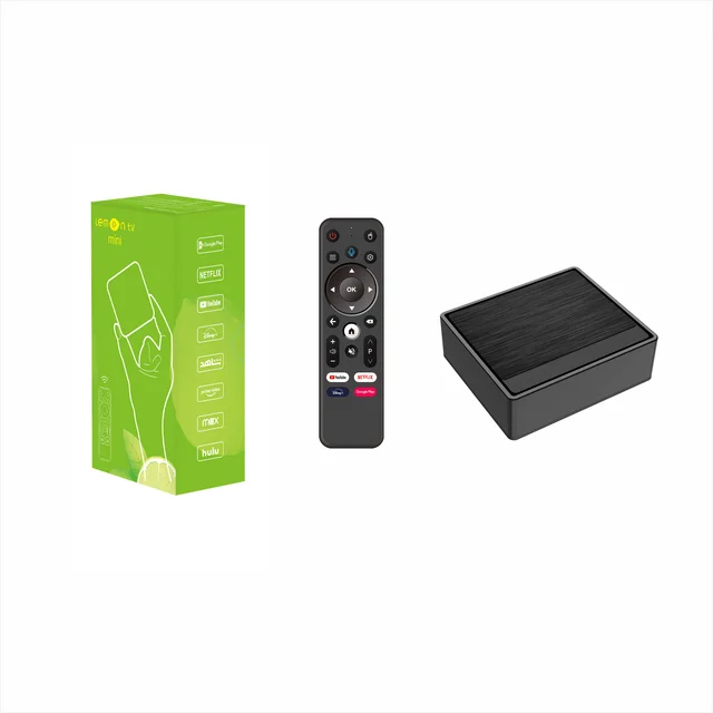 Muzze Lemon TV Mini Android 12 TV Box HDR+ H.265 BT5.4 Global Media Player Set Top Box Allwinner H618 4K 2.4G 5G Wifi6 2GB 16GB