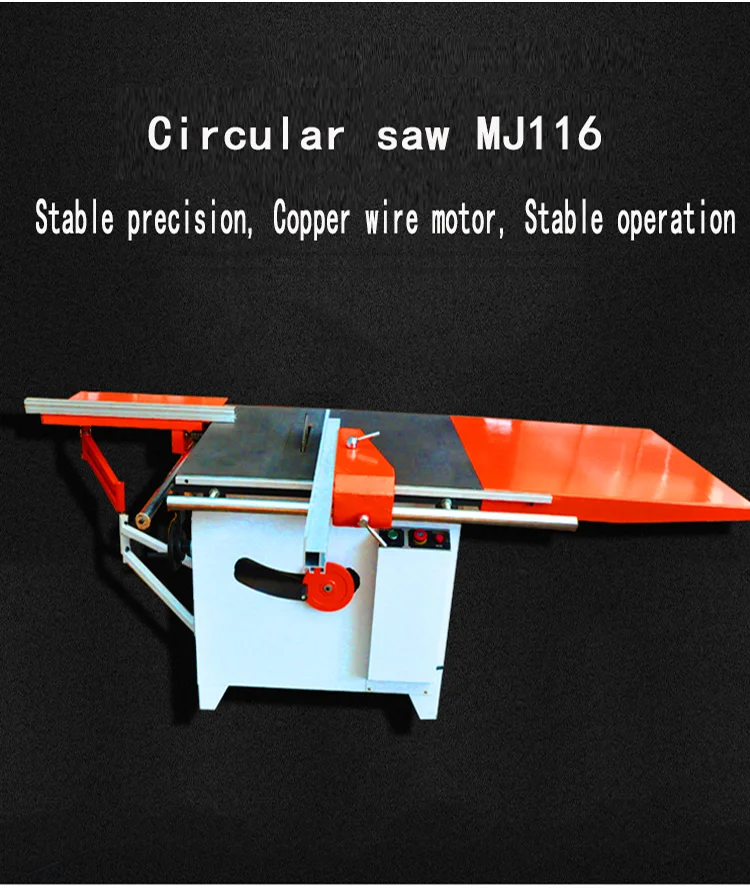 Universal tilting circular saw Woodworking circular table saw machine with sliding table