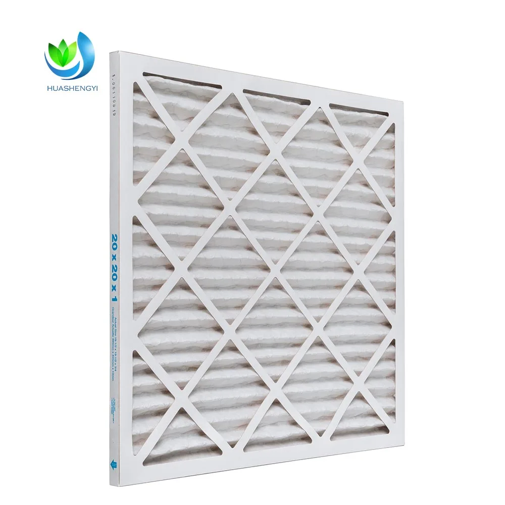 Walson Customized H13 MERV 6 8 11 13 14 15 Pleated Hvac Air Filters Aluminium Frame Air Conditioner HVAC System Air Merv Filter supplier