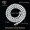 white gold plated 5mm